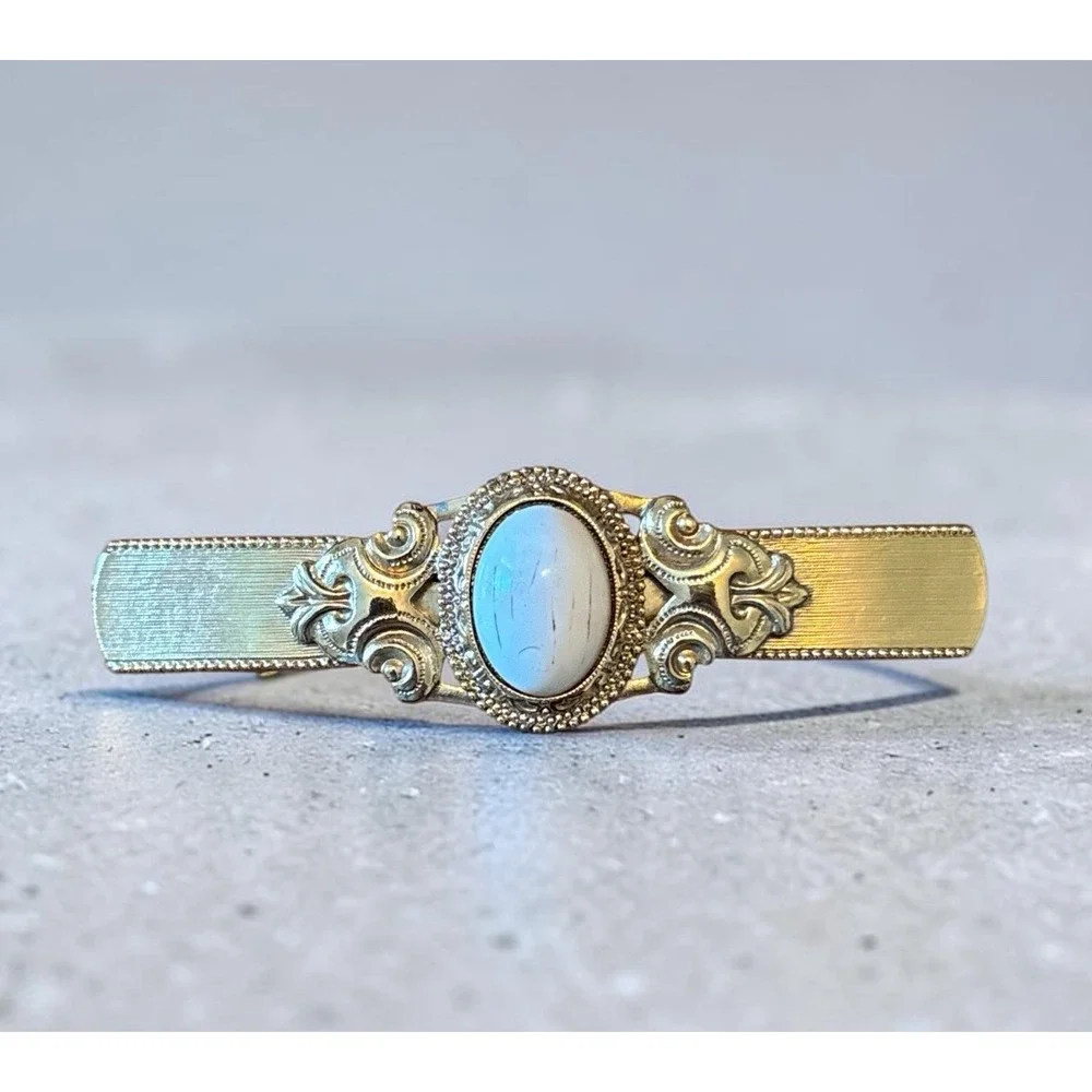 Vintage Gold Tone Hair Barette
